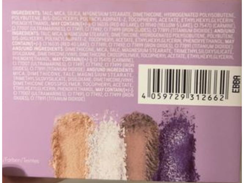 Catrice Pro Slim Eyeshadow Palette, Lavender Breeze, 0.37 oz/10.6 g