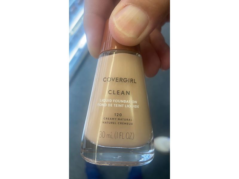 Covergirl Clean Liquid Foundation, 120 Creamy Natural, 1 fl oz/30 mL