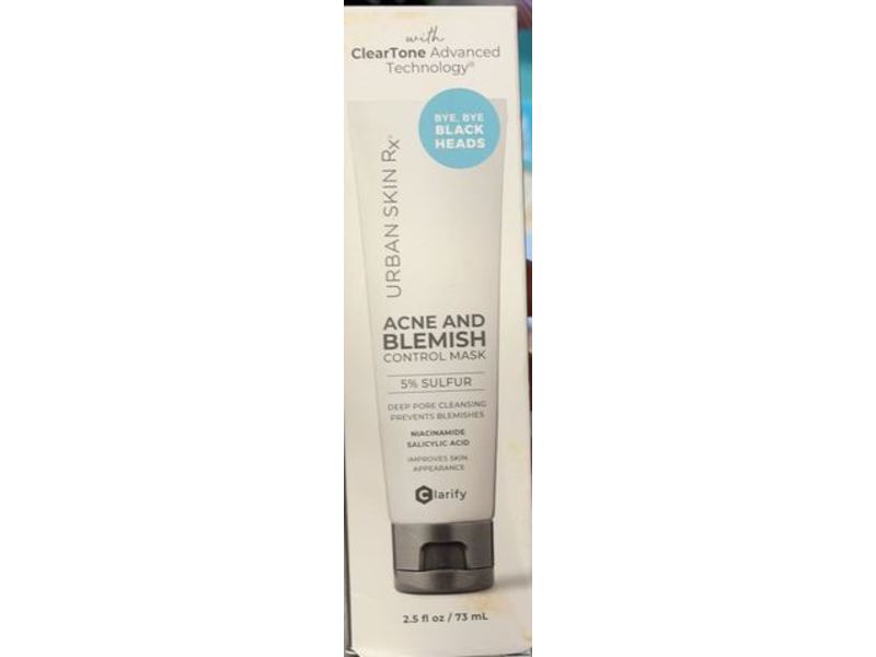 Urban Skin Rx Acne And Blemish Control Mask, 5% Sulfur, 2.5 fl oz/73.93 mL
