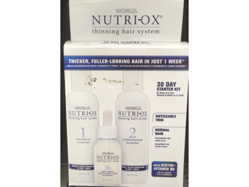 Nutri-Ox Thinning Hair System Starter Kit, Biotin+Vitamin B6