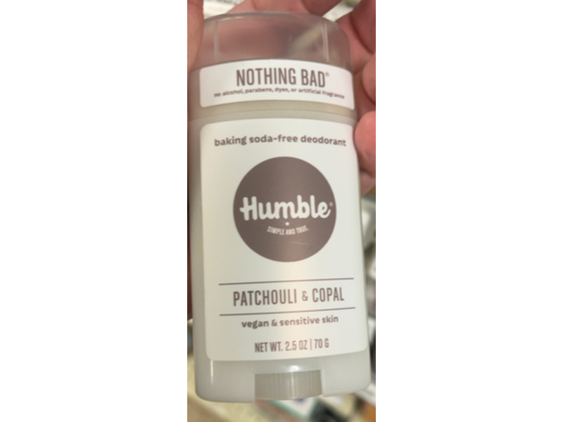 Humble Deodorant, Patchouli & Copal, 2.5 oz/70 g
