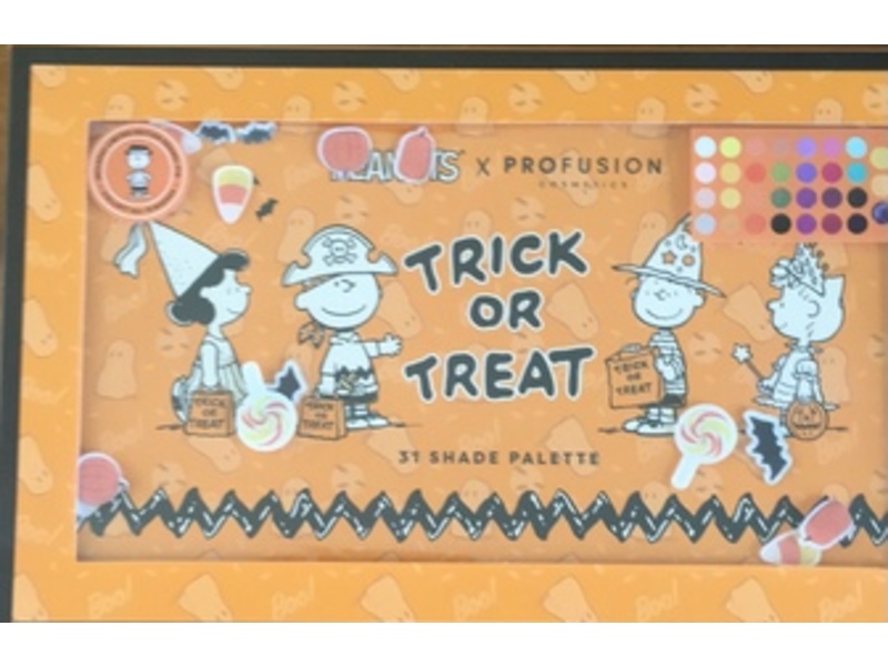 Profusion Cosmetics X Peanuts Eyeshadow Palette, Trick Or Treat, 1.01 oz/28.6 g, 31 Shades
