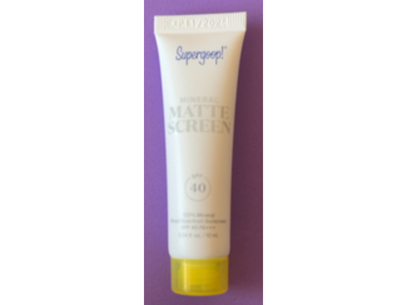 Supergoop! Mineral Matte Screen, SPF 40 PA+++, 0.34 fl oz/10 mL