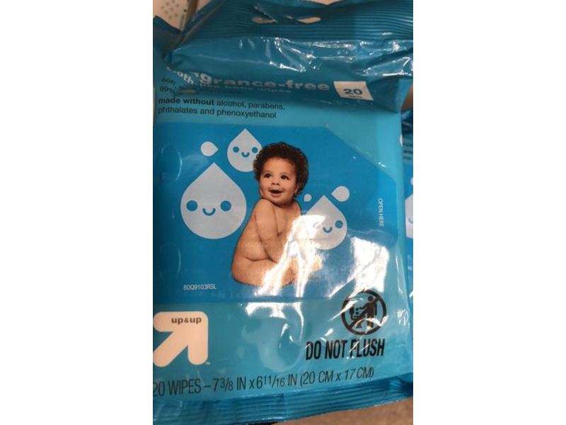up&up Cloth-like Baby Wipes, Fragrance Free, 20 Ct
