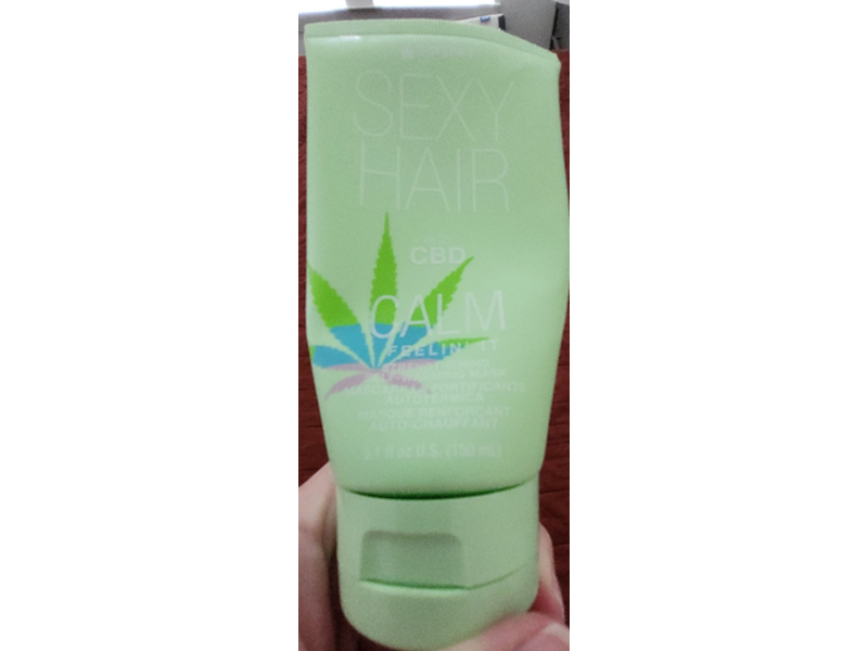Sexy Hair Calm Feelin' It Strengthening Self Warming Mask, CBD, 5.1 fl oz/150 mL