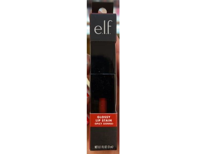e.l.f. Glossy Lip Stain, Spicy Sienna, 0.1 fl oz/3 mL