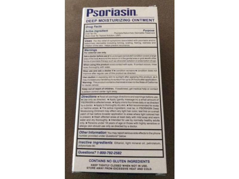 Psoriasin Deep Moisturizing Ointment, 4.2 oz/119 g