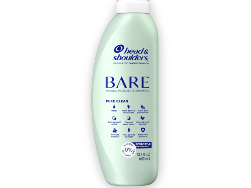 Head & Shoulders Bare Pure Clean Dandruff Shampoo , 13.5 fl oz/400 mL