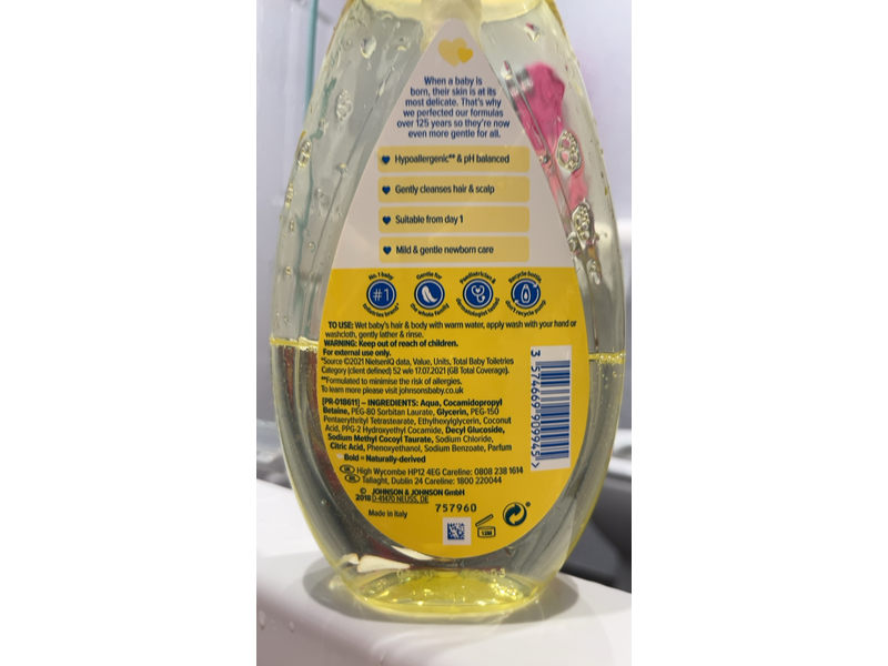 Johnson's Top To Toe Wash, 500 mL