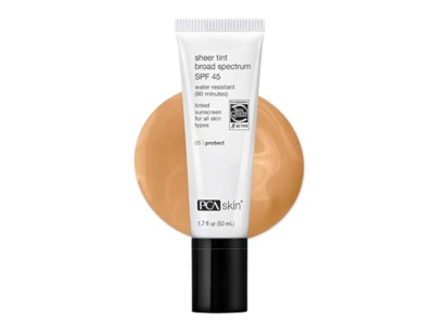 PCA Skin Sheer Tint Sunscreen, SPF 45, 05 Protect, 1.7 fl oz/50 mL