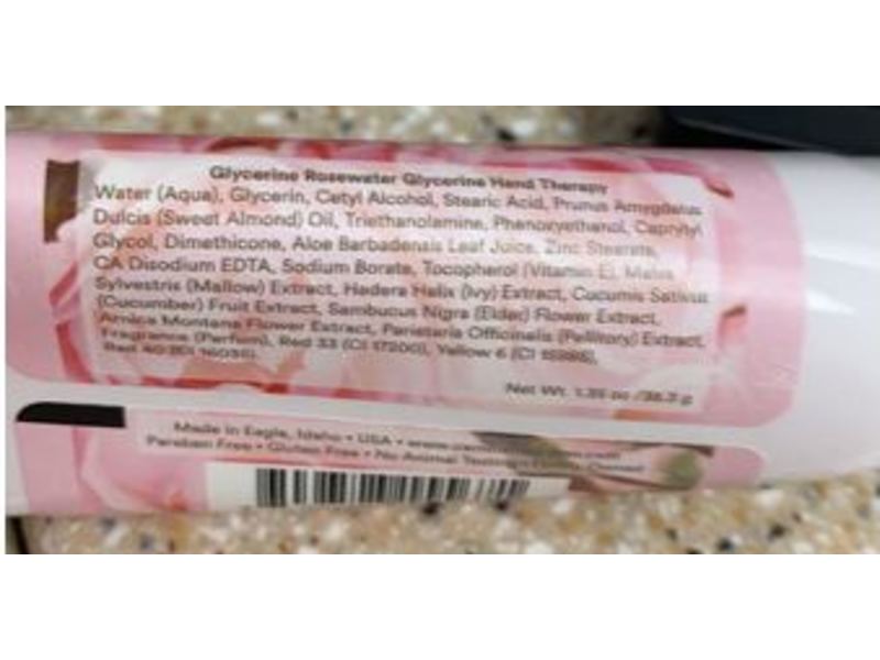 Camille Beckman Glycerine Hand Therapy, Glycerine Rosewater, 1.35 oz/38.3 g