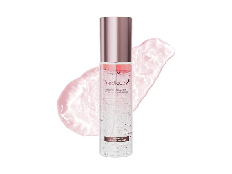 Medicube Glow Jelly Mist Serum, PDRN Pink Collagen, 3.38 fl oz/100 mL