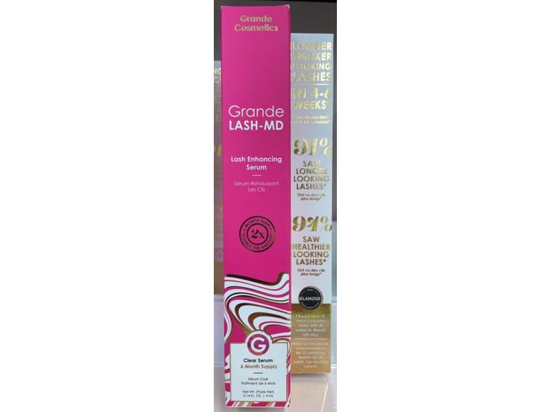 Grande Cosmetics Grande Lash-Md Lash Enhancing Serum, 0.14 fl oz/4 mL
