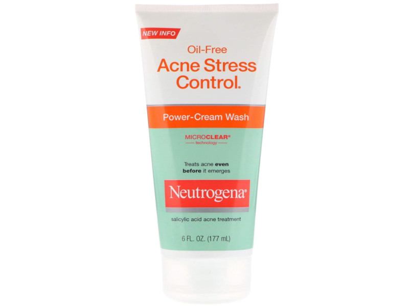 Neutrogena Acne Stress Control Power Cream Face Wash, 6 fl oz/177 mL