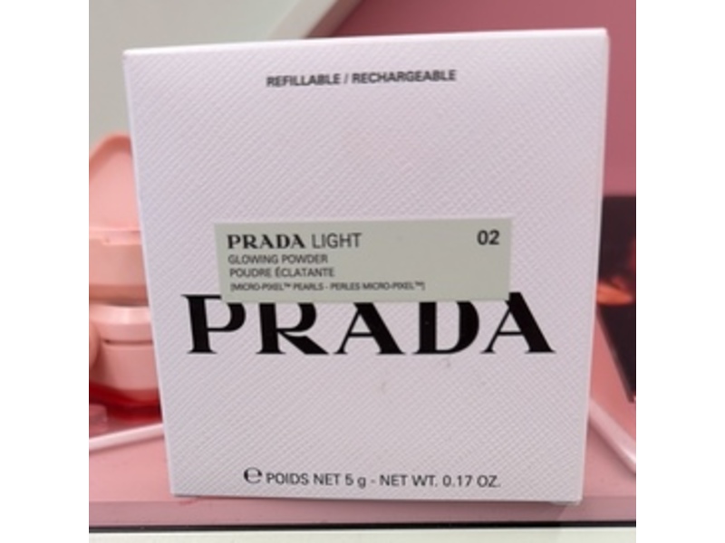 Prada Light Glowing Powder, 02 Pink, 0.17 oz/5 g