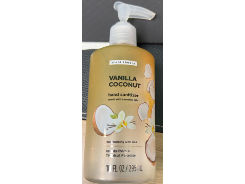 Scent Theory Hand Sanitizer, Vanilla Coconut, 10 fl oz/295 mL