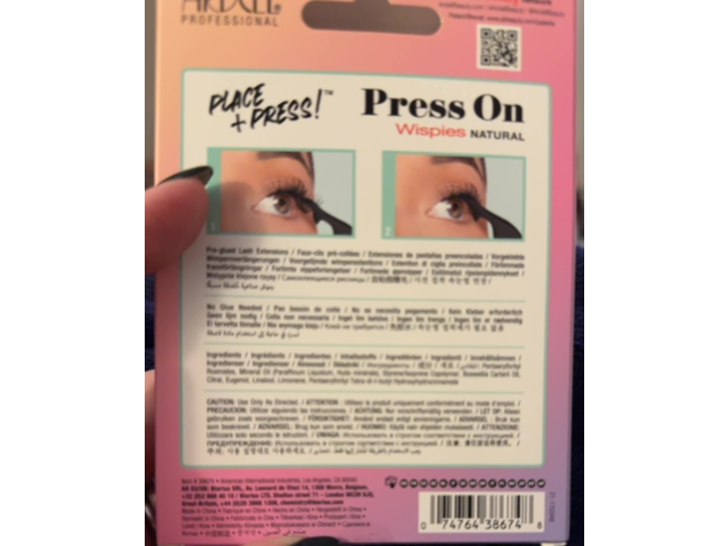 Ardell Press On Underlash Extensions, Wispies Natural, 30 Count