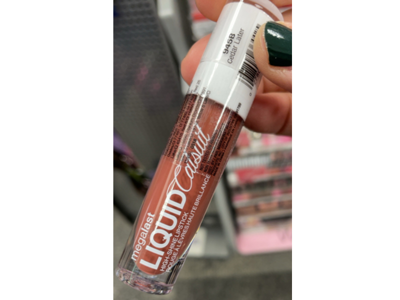 Wet N Wild Megalast Liquid Catsuit High Shine Lipstick, Cedar Later, 0.2 oz/5.7 g