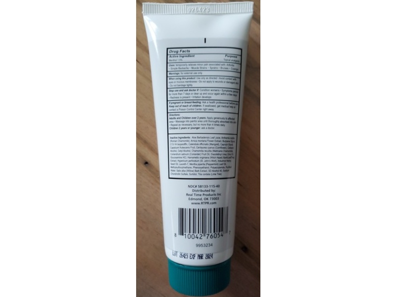 Real Time Pain Relief Maxx Plus Topical Analgesic Lotion, 4 fl oz/120 mL