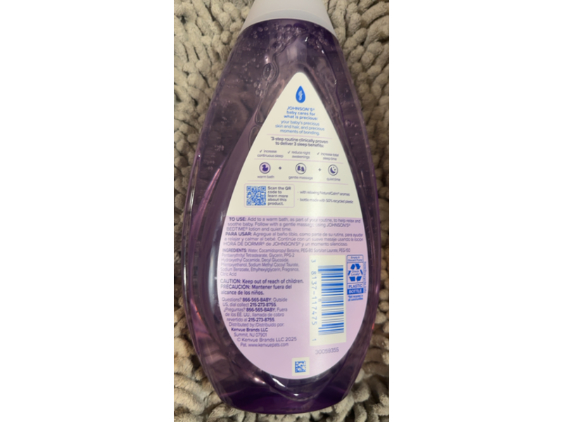 Johnson's Baby Bedtime Bath, 27.1 fl oz/800 mL