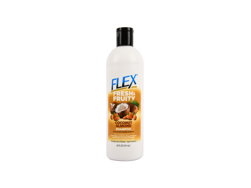 Flex Fresh & Fruity Shampoo, Coconut Almond, 20 fl oz/591 mL
