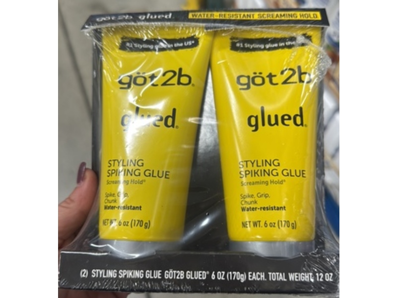 Got2b Glued Styling Spiking Glue, Screaming Hold, 6 oz/170 g, Pack Of 2