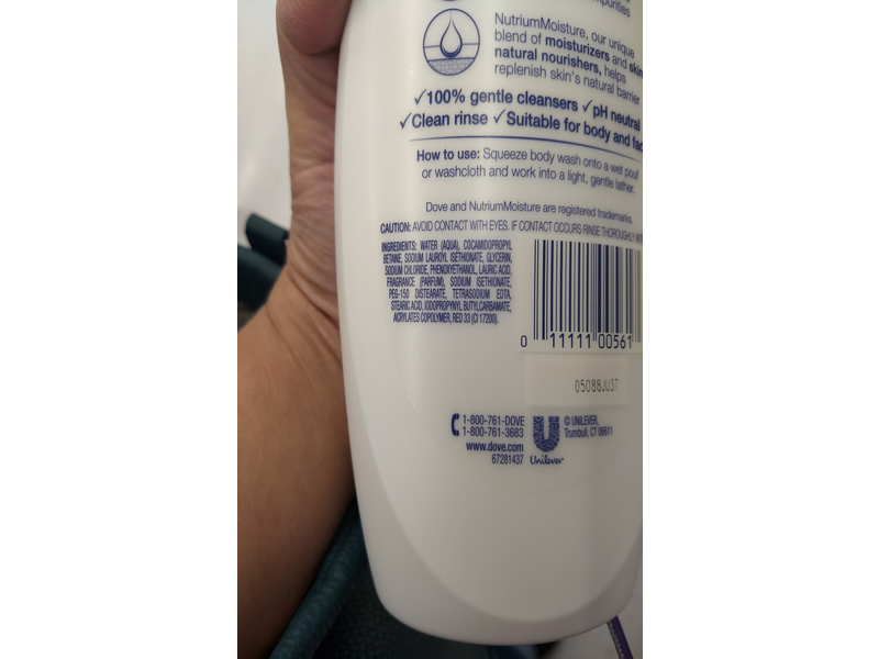 Dove Anti-Stress Micellar Water Body Wash, 22 fl oz/650 mL