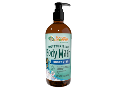 Natural Grocers Moisturizing Body Wash, Unscented, 32 fl oz/946 mL