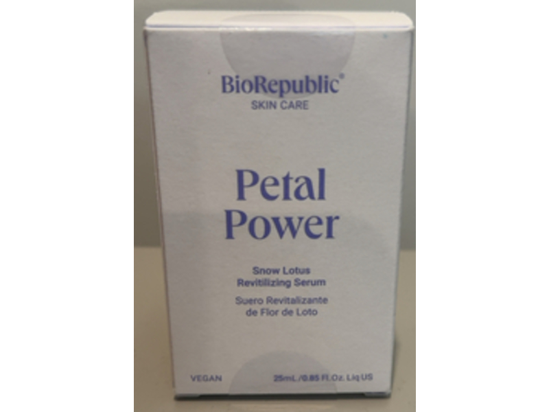 BioRepublic Skincare Petal Power Snow Lotus Serum, 0.85 fl oz/25 mL