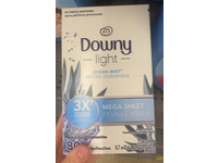 Downy Light Mega Dryer Sheets, Ocean Mist, 80 Count - Image 3