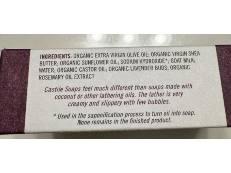 Chagrin Valley Soap & Salve Soap Bar, Castile & Shea , 5.6 oz