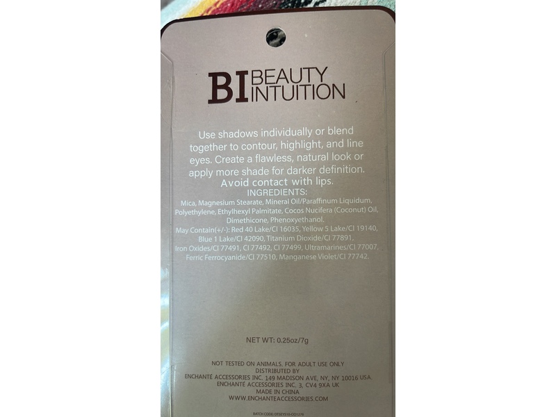 Beauty Intuition Eyeshadow Palette, Smokey Browns, 0.25 oz/7 g