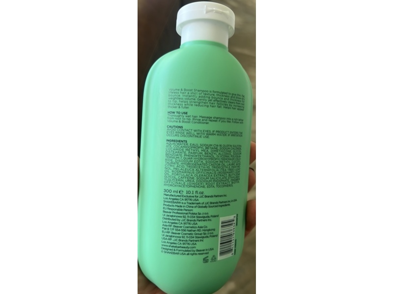 Shakebar Volume & Boost Shampoo, 10.1 fl oz/300 mL