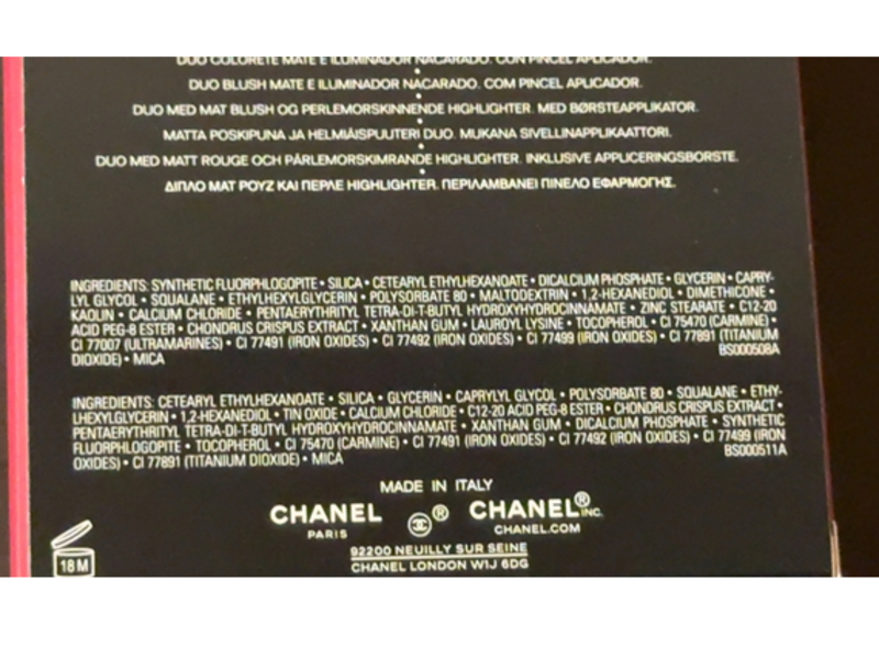 Chanel Jardin Imaginaire Blush and Highlighter Duo Compressed Powder, Light & Berry, 0.23 oz/6.5 g