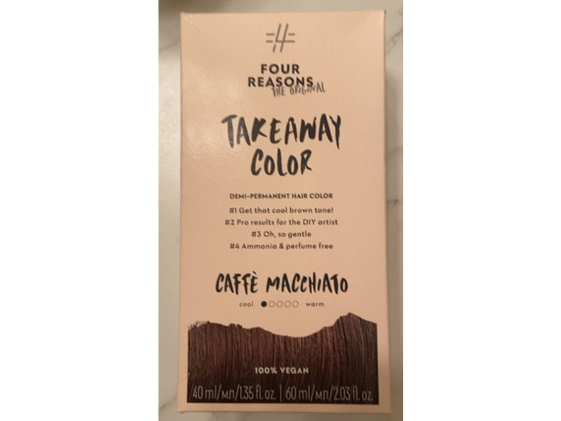 Four Reasons Takeaway Color Demi - Permanent Hair Color, Caffe Macchiato, 2.03 fl oz/60 mL