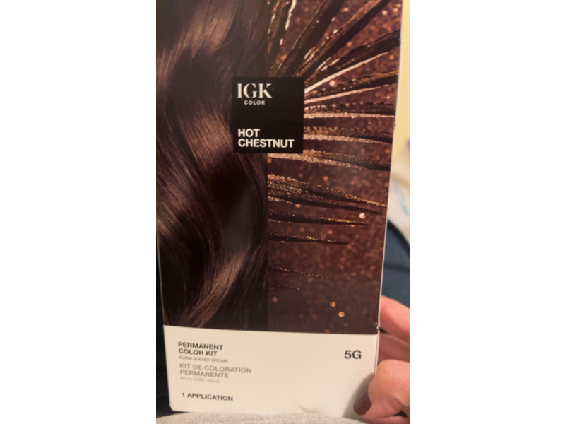 IGK Permanent Color Kit, 5G Hot Chestnut, 1 Application