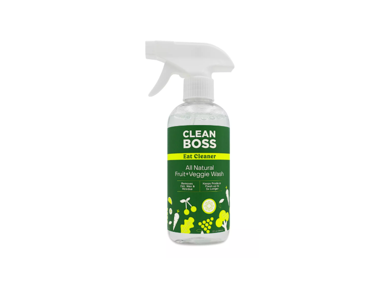 Clean Boss Eat Cleaner All Natural Fruit-Veggie Wash, 12 fl oz/354 mL, Pack Of 3