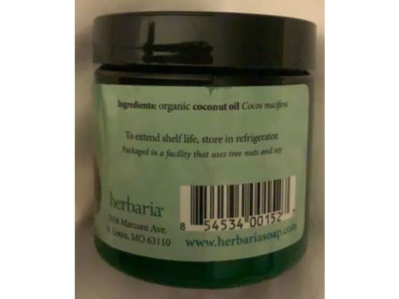 Herbaria First Cold Press Coconut Oil, 4 oz