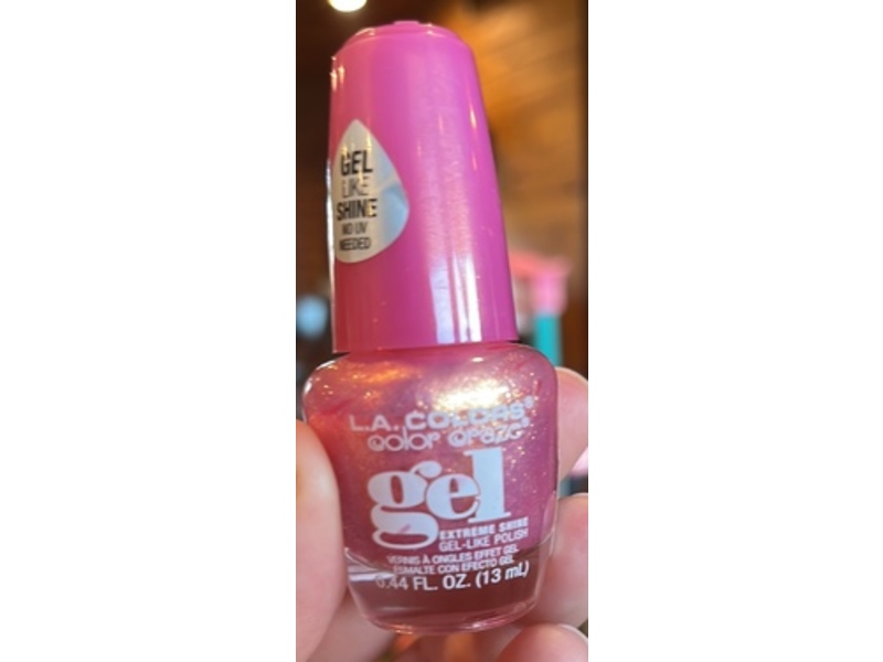 L.A. Colors Gel Like Nail Polish, Rosy Future, 0.44 fl oz/13 mL