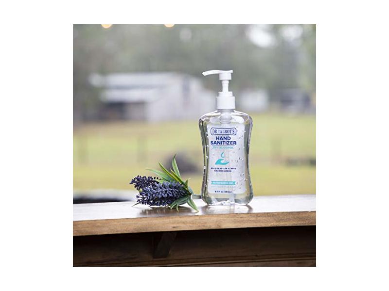 Dr. Talbot's Refreshing Gel Hand Sanitizer. Fragrance Free, 8.45 fl oz/250 mL