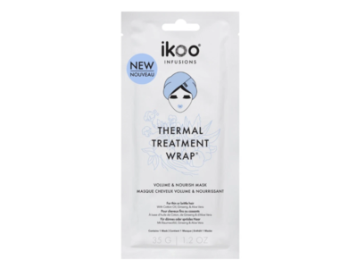 Ikoo Thermal Treatment Wrap Volume & Nourish Mask, Cotton Oil Ginseng & Aloe Vera, 1.2 oz/35 g