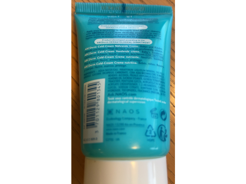 Bioderma ABCDerm Cold-Cream Nourishing Cream, 1.5 fl oz/45 mL