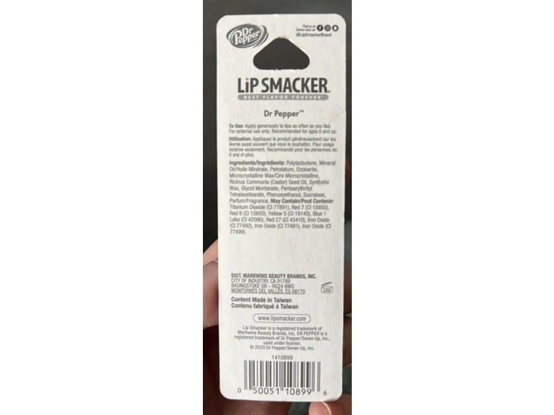 Lip Smacker Lip Balm, Dr. Pepper, 0.14 oz/4 g