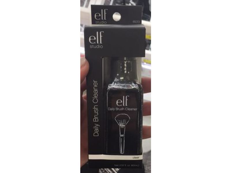 e.l.f. Daily Brush Cleaner, Clear, 2.02 fl oz/60 mL