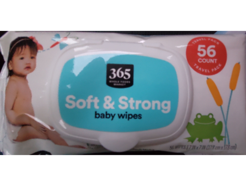 365 Whole Foods Market Soft & Strong Baby Wipes, 56 Counts