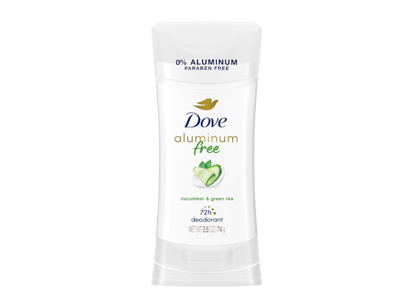 Dove Aluminum Free Deodorant, Cucumber & Green Tea, 2.6 oz/74 g