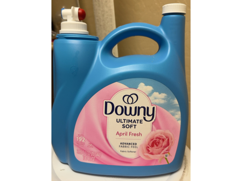 Downy Ultimate Soft Fabric Softener, April Fresh Scent, 192 Loads, 130 fl oz/3.85 L