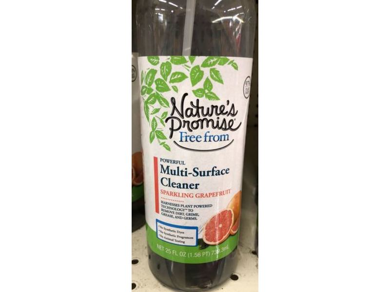 Nature's Promise Multi-Surface Cleanser, Sparkling Grapefruit, 25 fl oz/739.3 mL