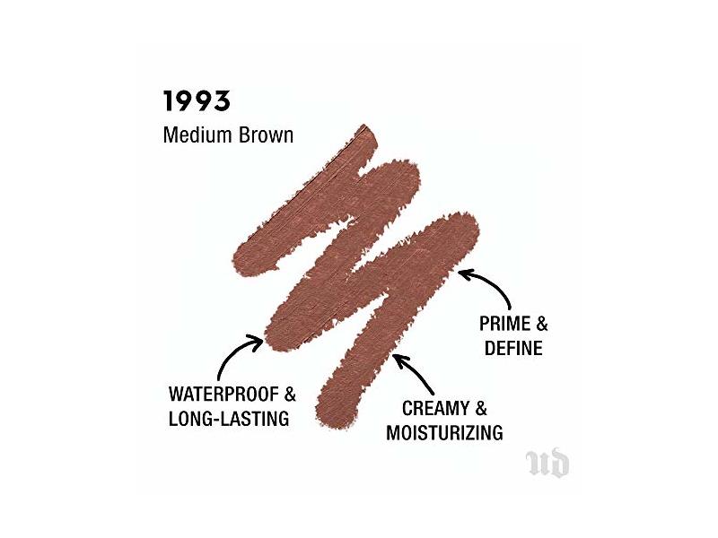 Urban Decay 24/7 Glide-On Lip Pencil, 1993 - Medium Brown - Long-Lasting, Waterproof Lip Liner - Prevents Feathering - Moisturizing Vitamin E, Jojoba Oil & Cottonseed Oil