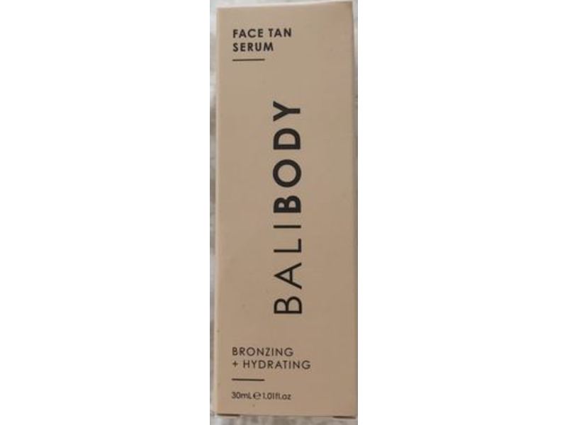 Bali Body Face Tan Serum, Bronzing + Hydrating, 1 fl oz/30 mL